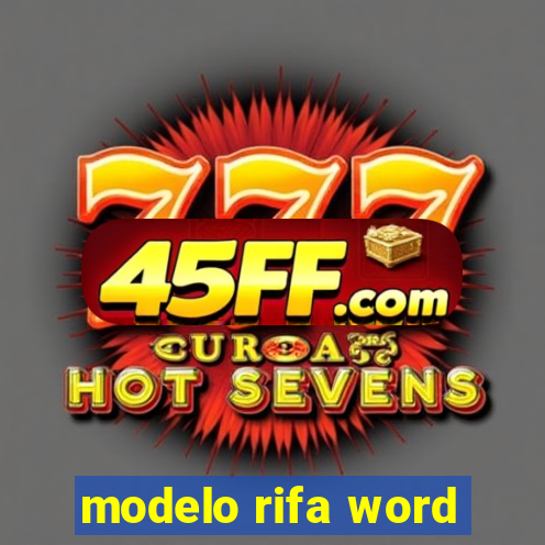modelo rifa word